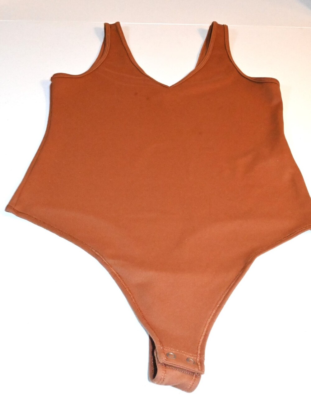 Abercrombie & Fitch M V- Neck Ribbed Bodysuit Soft Body- Hugging Essential Lines